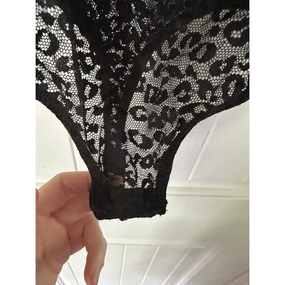 Juicy Couture Black Lace Bodysuit with Push-up Cups Size Medium - Picture 4 of 7